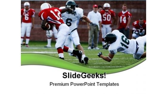 Football Sports PowerPoint Templates And PowerPoint Backgrounds 0611