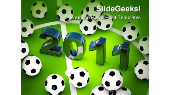 Footballs 2011 Sports PowerPoint Backgrounds And Templates 0111