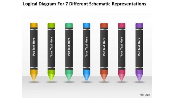 For 7 Different Schematic Representations Ppt Sample Business Plan PowerPoint Slides