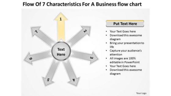 For A Business PowerPoint Theme Chart Circular Process Templates