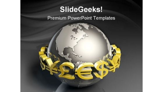 Foreign Currency Exchange Globe PowerPoint Templates And PowerPoint Backgrounds 0311