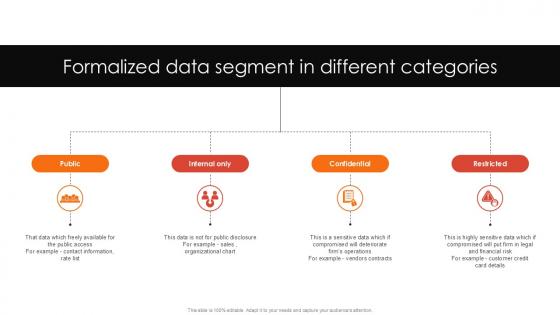Formalized Data Segment In Different Categories PPT Sample SS