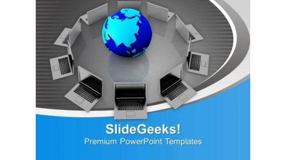 Format Of World Computer Network PowerPoint Templates Ppt Backgrounds For Slides 0713