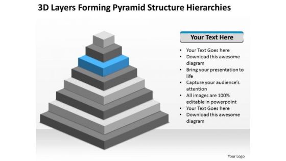 Forming Pyramid Structure Hierarchies Ppt Construction Business Plan Template PowerPoint Slides