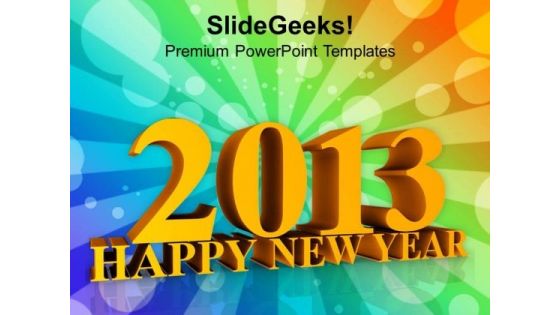 Forthcoming Year New Year Concept PowerPoint Templates Ppt Backgrounds For Slides 1212