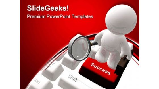 Found Success Computer PowerPoint Themes And PowerPoint Slides 0811