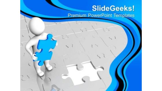 Found The Right Solution For Business Growth PowerPoint Templates Ppt Backgrounds For Slides 0513