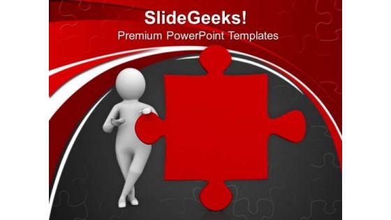 Found The Right Solution PowerPoint Templates Ppt Backgrounds For Slides 0713