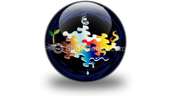 Four Elements Of Nature PowerPoint Icon C