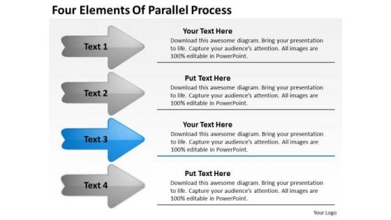 Four Elements Of Parallel Process Consultant Business Plan PowerPoint Templates