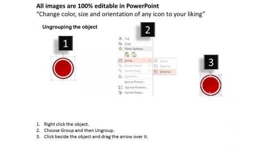 Four Icons For Financial Reporting PowerPoint Template