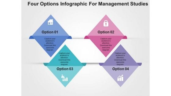 Four Options Infographic For Management Studies PowerPoint Templates Four Options Infographic For Management Studies PowerPoint Templates