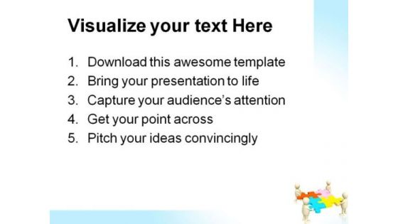 Four Puppets Communication PowerPoint Themes And PowerPoint Slides 0811