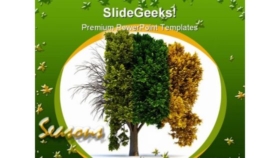 Four Seasons Nature PowerPoint Themes And PowerPoint Slides 0411