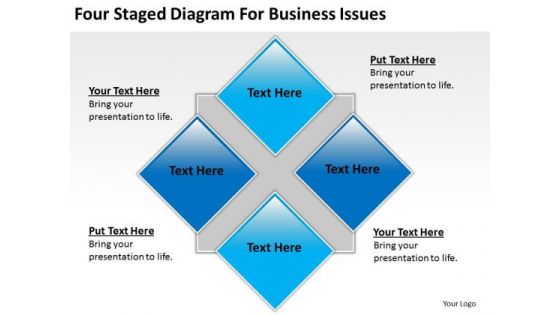 Four Staged Diagram For Business Issues Ppt Plan Download PowerPoint Templates