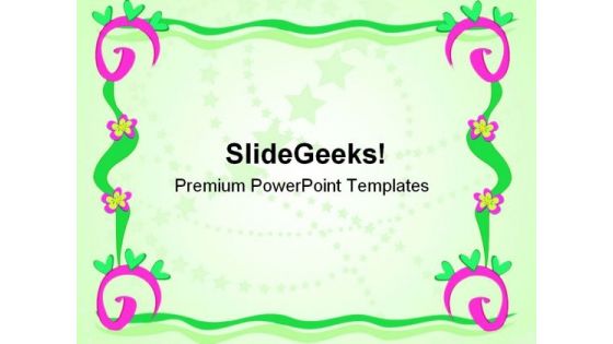 Frame Of Spirals Art PowerPoint Templates And PowerPoint Backgrounds 0611