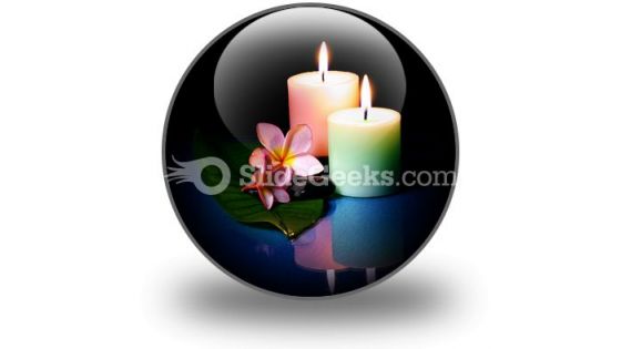 Frangipane Flower With Couple PowerPoint Icon C