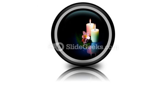 Frangipane Flower With Couple PowerPoint Icon Cc