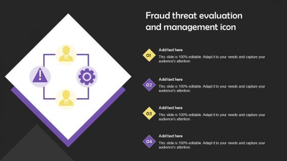 Fraud Threat Evaluation And Management Icon Mockup Pdf