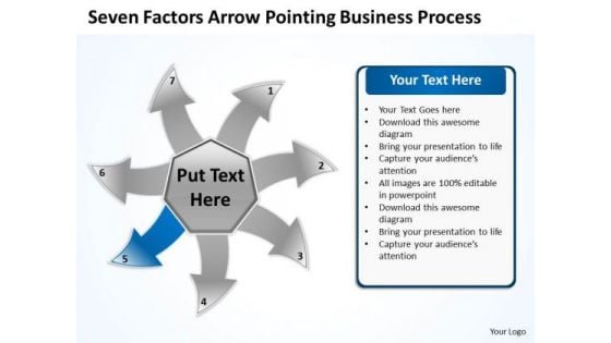Free Business PowerPoint Templates Process Circular Flow Layout Chart