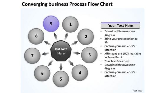 Free Business PowerPoint Templates Process Flow Chart Targets