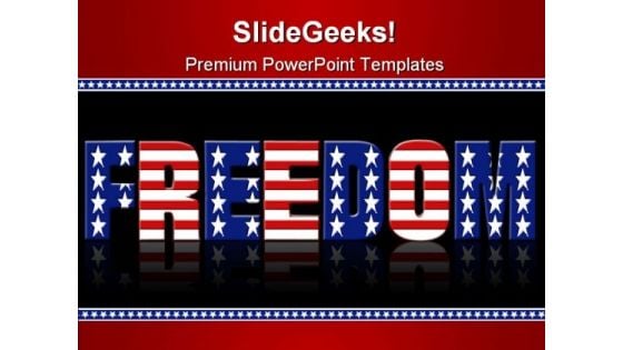 Freedom Background Americana PowerPoint Templates And PowerPoint Backgrounds 0611