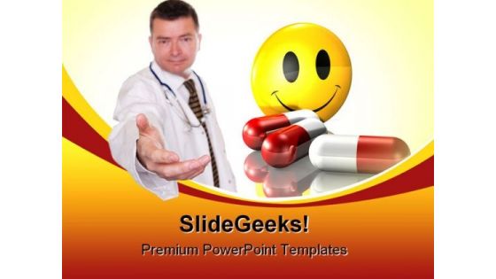 Friendly Doctor Medical PowerPoint Backgrounds And Templates 0111
