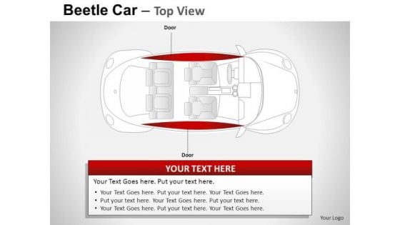 Front Red Beetle Car PowerPoint Slides And Ppt Diagram Templates