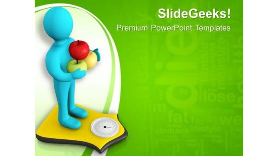 Fruit Helps To Loose Weight PowerPoint Templates Ppt Backgrounds For Slides 0813 Fruit Helps To Loose Weight PowerPoint Templates Ppt Backgrounds For Slides 0813