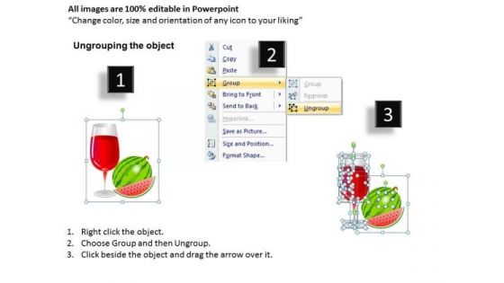 Fruit Juices PowerPoint Templates And Fruits PowerPoint Slides