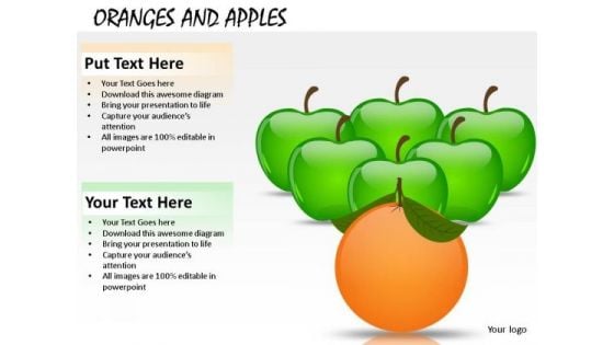 Fruit Orange Leading Apples PowerPoint Slides And Ppt Templates