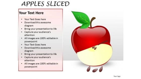 Fruit PowerPoint Slides And Apples PowerPoint Image Templates