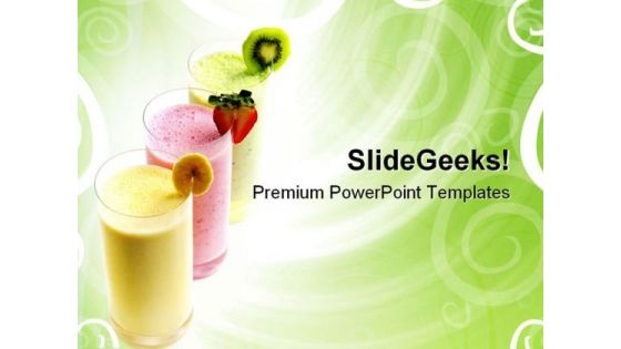 Fruit Smoothies Food PowerPoint Templates And PowerPoint Backgrounds 0511