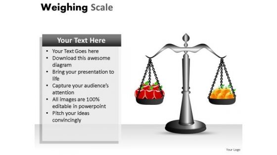 Fruits Scale Health PowerPoint Slides And Ppt Diagram Templates