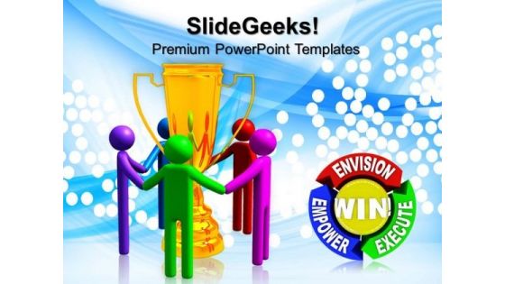 Full Spectrum Trophy People PowerPoint Templates And PowerPoint Themes 0712
