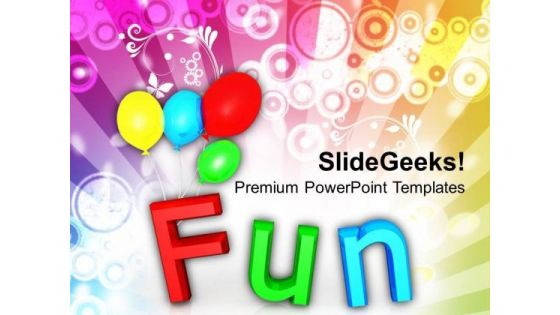 Fun With Colorful Balloons Holidays PowerPoint Templates Ppt Backgrounds For Slides 0213