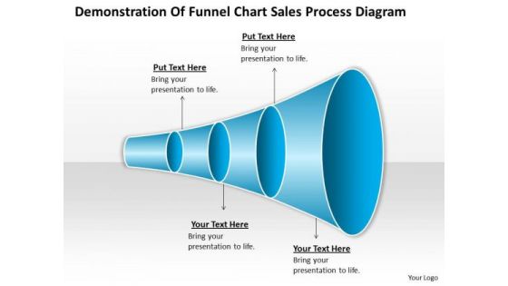 Funnel Chart Sales Process Diagram 4 Stages Ppt Business Plan Writers PowerPoint Templates