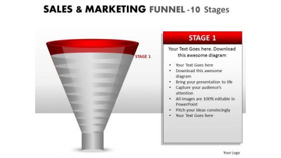 Funnel Conversion Sales Process Diagram PowerPoint Slides And Ppt Templates