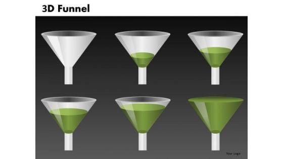 Funnel Graphics Set For PowerPoint Presentations