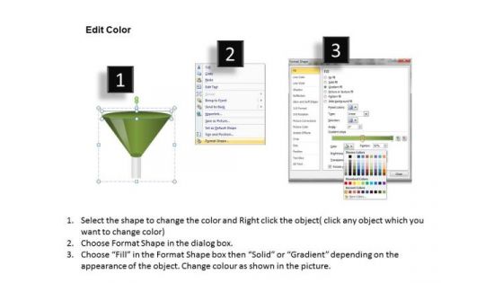 Funnel Graphics Set For PowerPoint Presentations