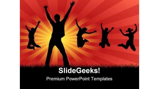 Funny Friends Entertainment PowerPoint Themes And PowerPoint Slides 0511