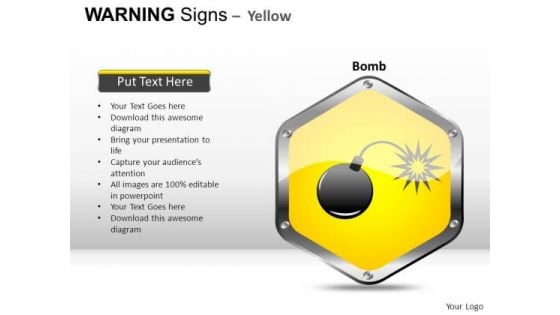 Furious Warning Signs PowerPoint Slides And Ppt Diagram Templates