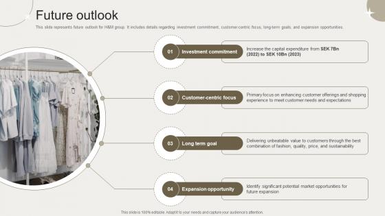 Future Outlook Clothing Retailer Company Profile CP SS V Future Outlook Clothing Retailer Company Profile CP SS V