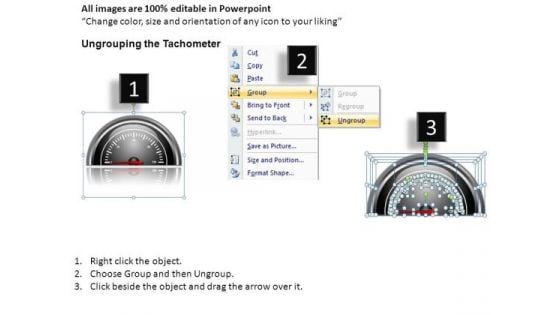 Future Tachometer Half Dial PowerPoint Slides And Ppt Diagram Templates