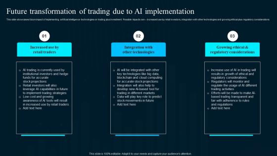 Future Transformation Of Trading Due To Ai Artificial Intelligence Applications Rules Pdf