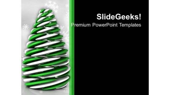 Futuristic Christmas Tree Holidays PowerPoint Templates Ppt Backgrounds For Slides 0113