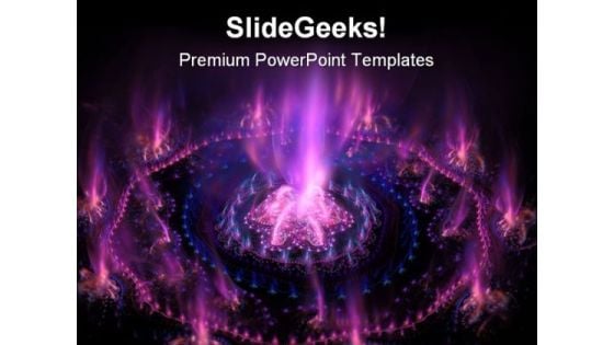 Futuristic Purple With Blue Background PowerPoint Templates And PowerPoint Backgrounds 0511