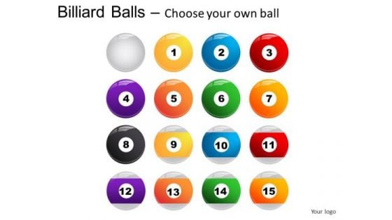 Gamble Billiard Balls PowerPoint Slides And Ppt Diagram Templates