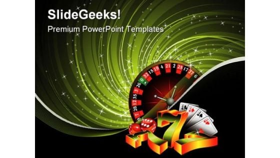 Gambling Game PowerPoint Themes And PowerPoint Slides 0511