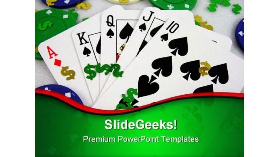 Gambling Game PowerPoint Themes And PowerPoint Slides 0811